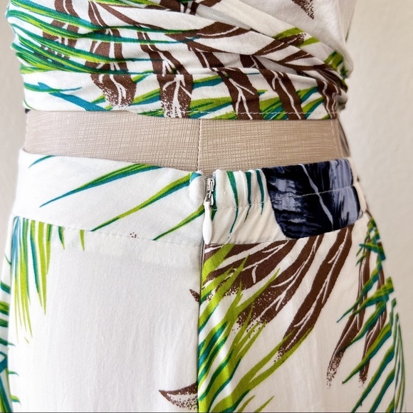 AAKAA Leaf Print Crop Top and Maxi Skirt Two Piece Set - Picture 13 of 16